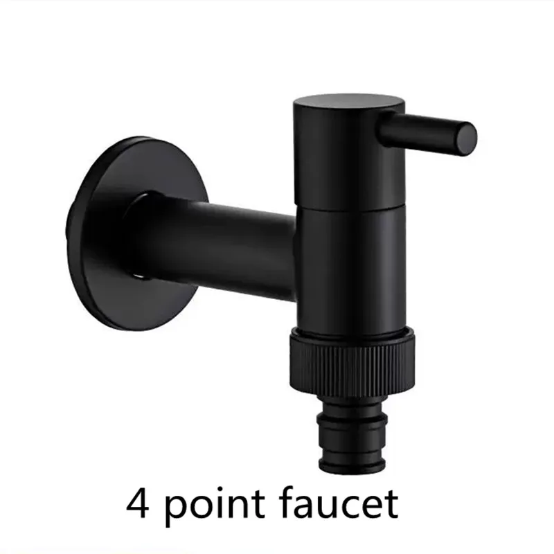 LIUYUE смесители черный латунный наружный садовый смеситель настенный ванная