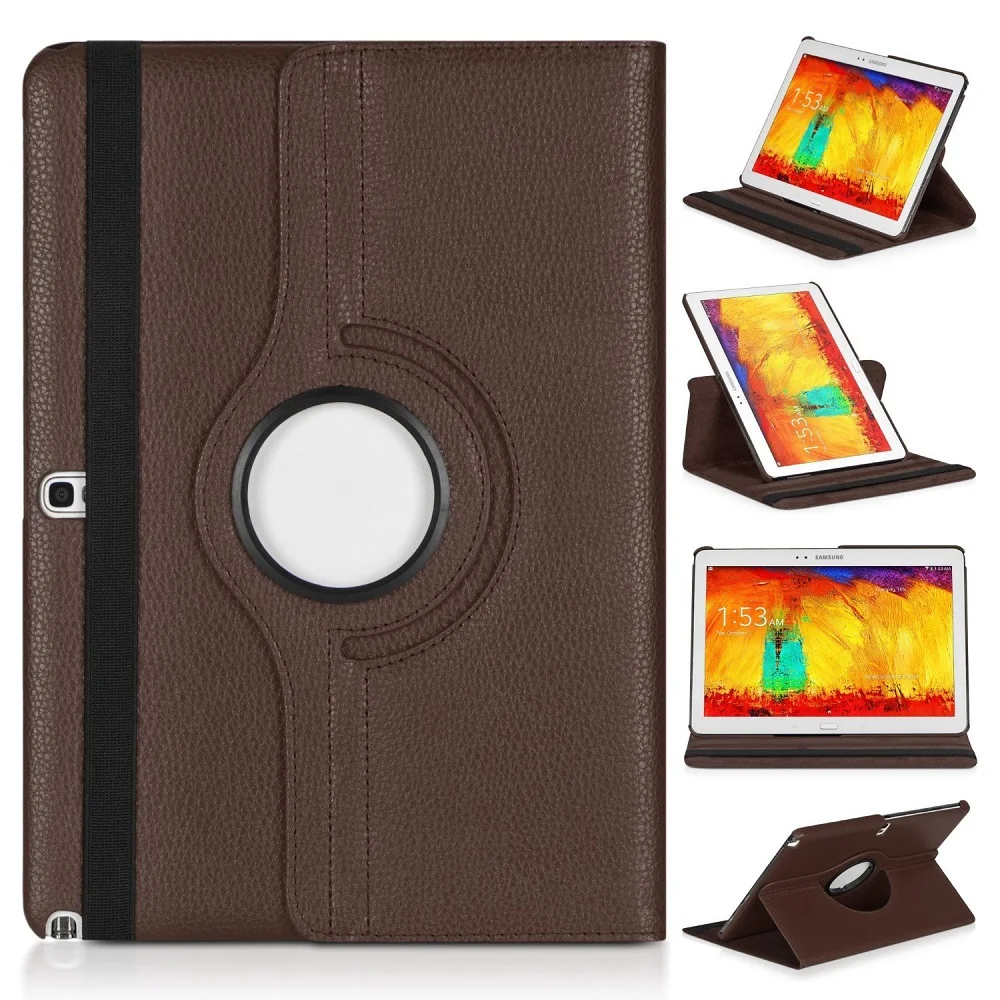 

Tab PRO 10.1 T520 T525 T521 360 Rotating PU Leather Case for Samsung Galaxy TAB Pro 10.1" T520 T525 T521Cover Sand Holder Funda
