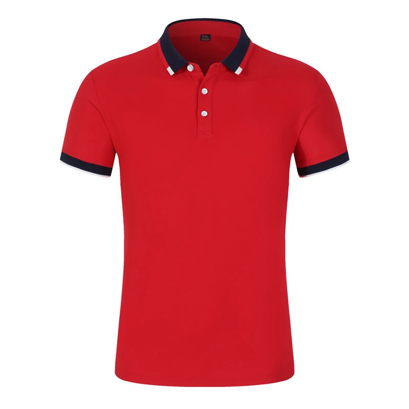 

200g double pearl business Lapel short sleeve polo shirt