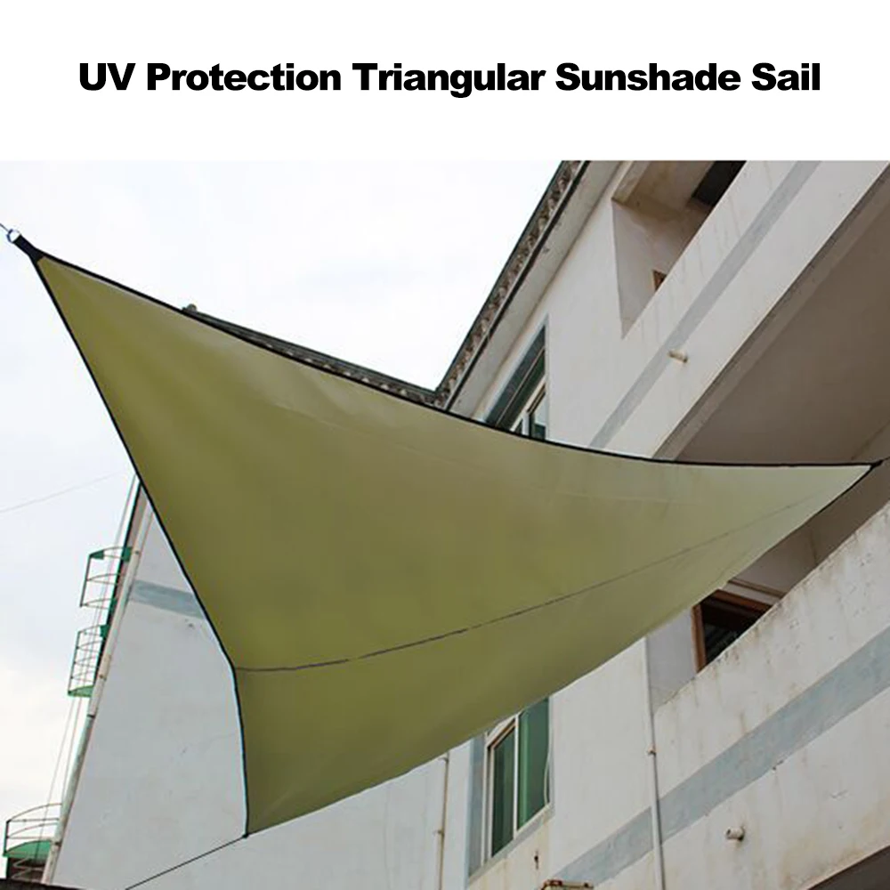 Outdoor Triangular Sunshade Sail Shelter Water-resistant Patio Cover Canopy UV Protection Shade Cloth 3X3X3/4X4X4/6X6X6 | Спорт и