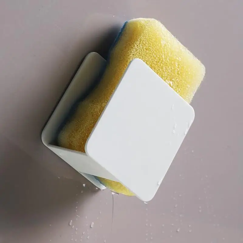 1 шт. белая пластиковая подставка для кухонной раковины самоклеющаяся настенная