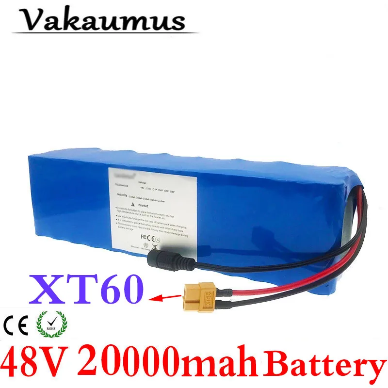 

48V 13S 3P Built-IN 20A BMS XT60 Scooter 20Ah Rechargeable High-END Lithium-ION Battery Pack