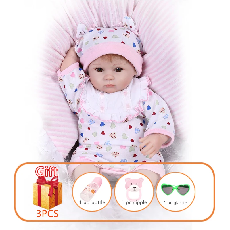 NPK 42 см Reborn Baby Dolls мягкая силиконовая кукла для новорожденных хлопковая игрушка