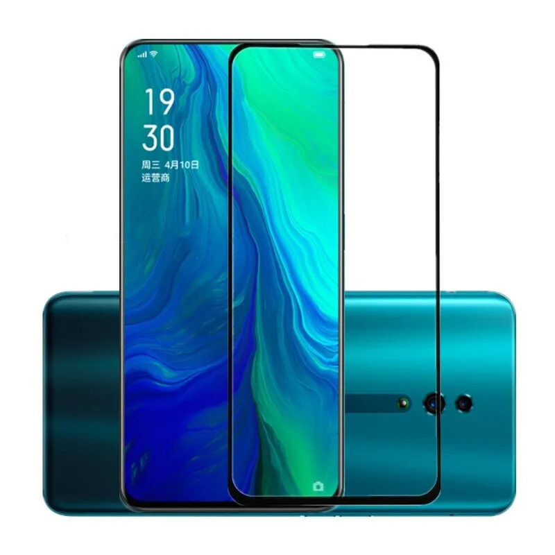 

Высококачественный защитный чехол для OPPO Рино 2 3 Pro Ace 4G 5G черный край закаленное Стекло Экран протектор для Рено Z Ace2 полное покрытие с уровн...
