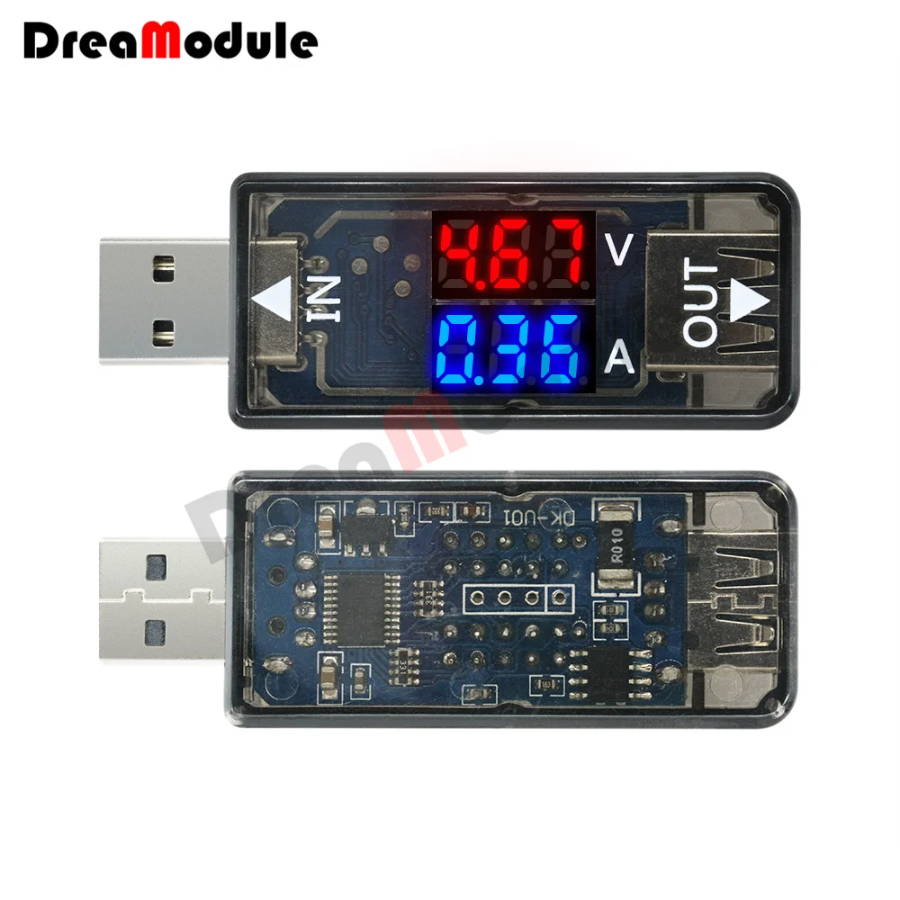 

3PCS USB Current Voltage Capacity Tester USB Volt Current Voltage Doctor Charger Capacity Tester Meter Power Bank