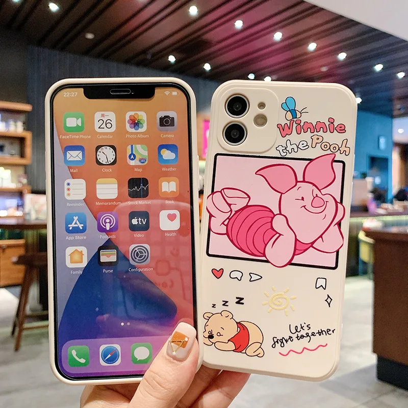 tpu phone case for iphone 6 6s 7p 8p x xr xs max 11 12 13 plus mini pro fully frosted soft shell silixca gel smart cartoon cover free global shipping