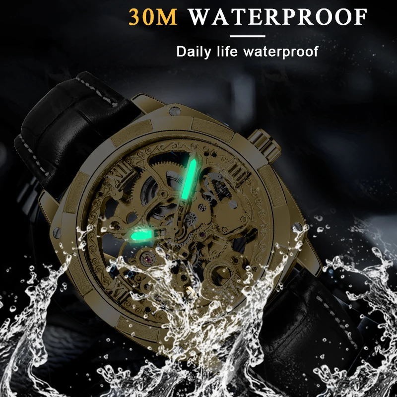 Лидирующий бренд Роскошные FORSINING для мужчин автоматические механические часы