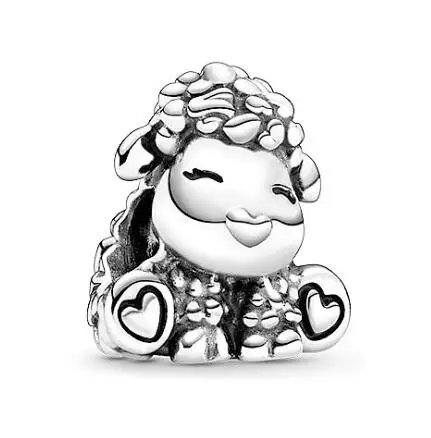 

Original 925 Sterling Silver Charm Patti The Sheep Charm Bead Fit Women Pan Bracelet & Necklace Jewelry