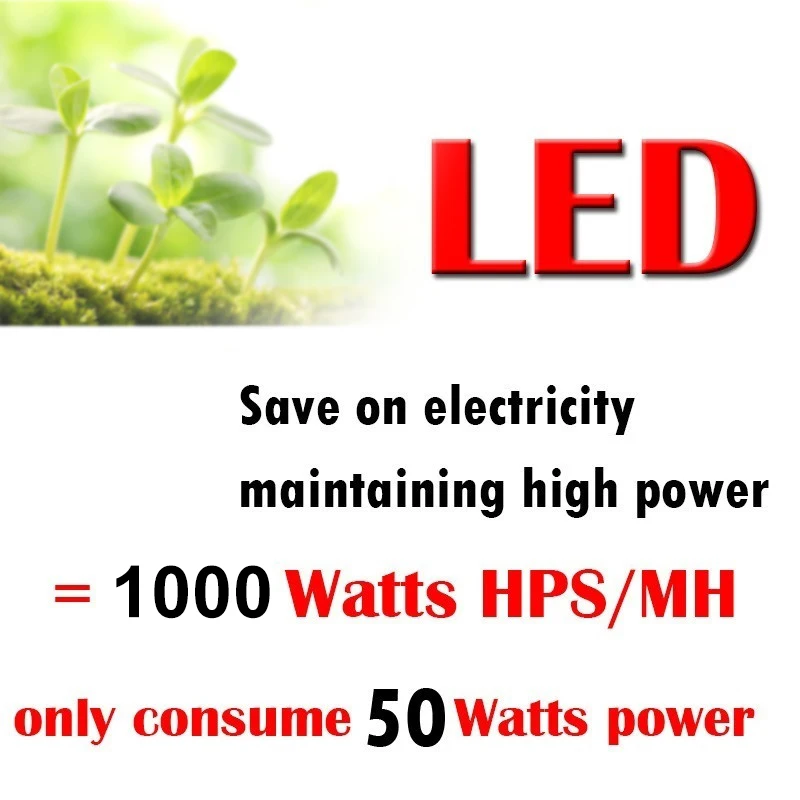 Фито лампа 1000W Full Spectrum Led полный спектр светильник лампы для растений Гидропоника