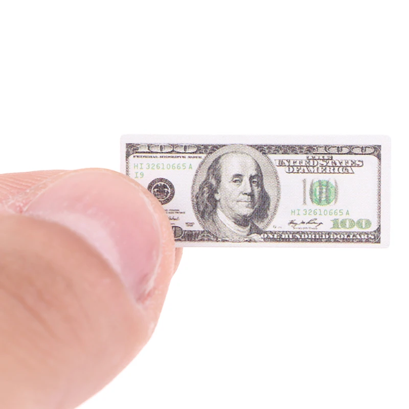 New Arrival 150 Sheets 1/12 Scale Dollhouse Miniature Pound Paper Money Model Toys Accessories | Игрушки и хобби