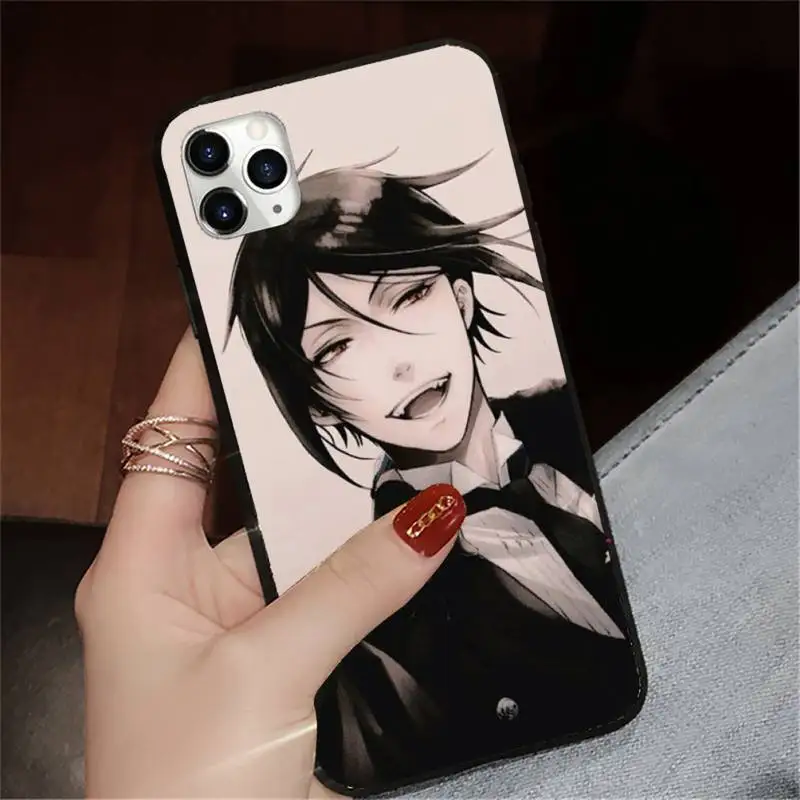 

Japanese anime Black Butler Phone Case for iPhone 11 12 pro XS MAX 8 7 6 6S Plus X 5S SE 2020 XR