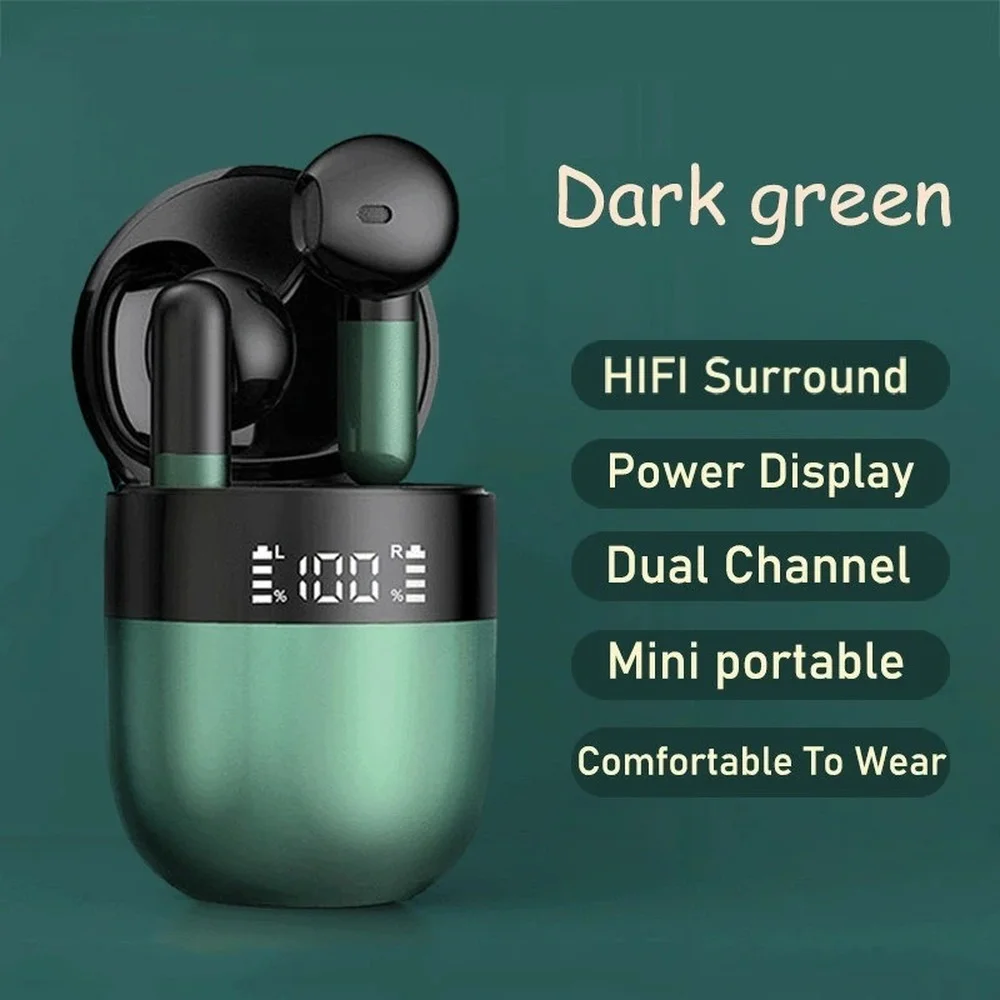 

TWS J28 Bluetooth Беспроводные наушники с дисплеем мощности, наушники с тяжелыми басами, наушники-вкладыши, гарнитура для режима «свободные руки», ...