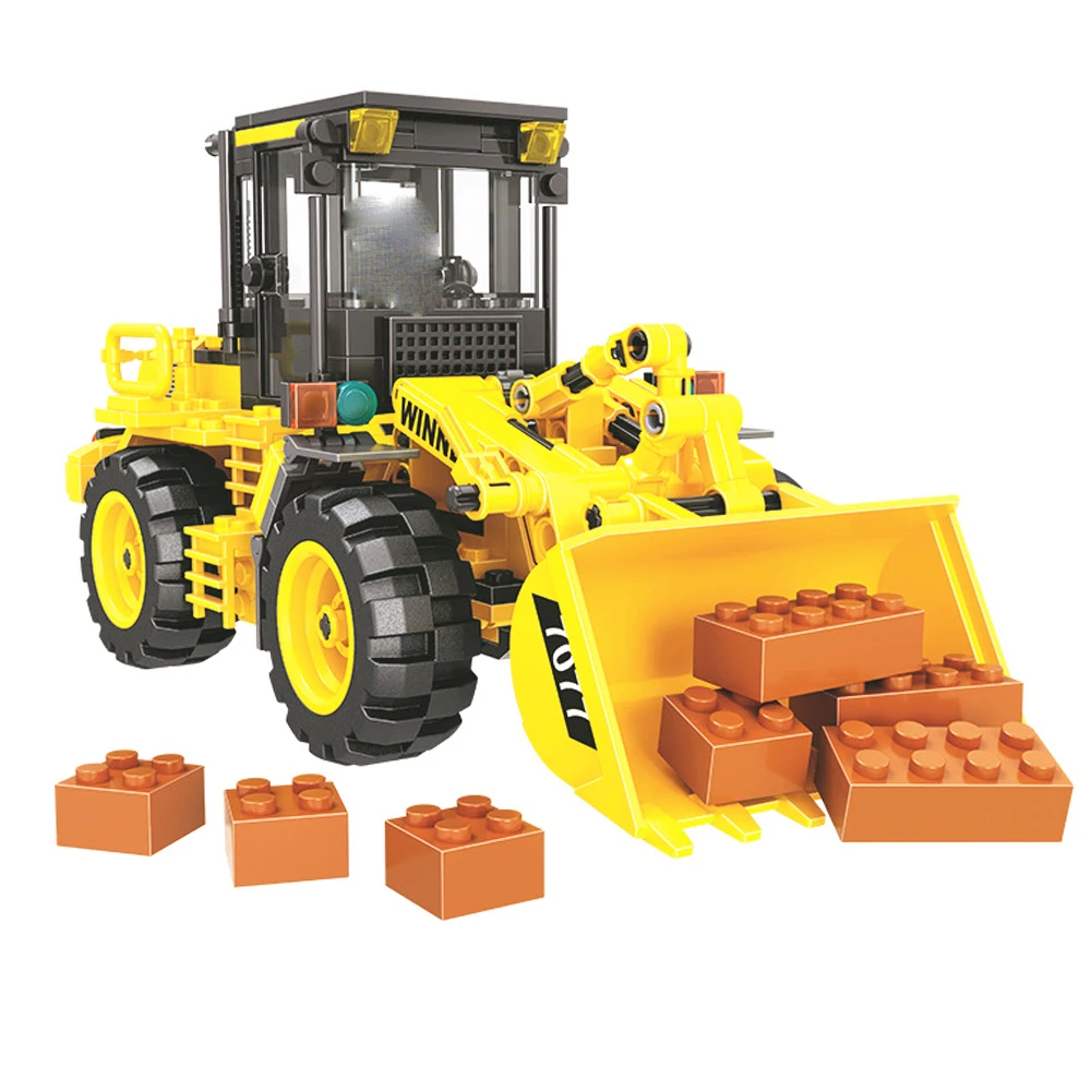 

Winner 7077 City Construction Team Loader Building Blocks Sets Bricks DIY Model Educational Kids Christmas Toys for children