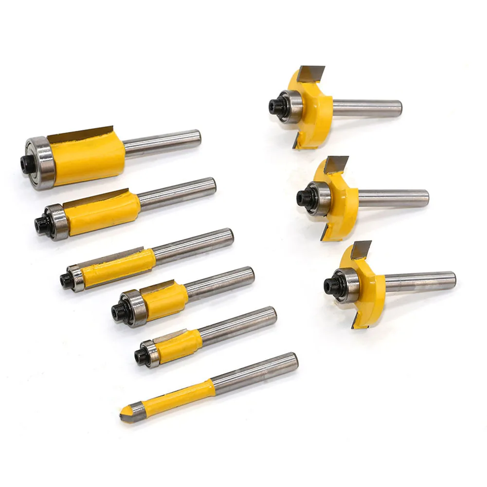 

35 pcs 8mm Router Bit Set Trimming Straight Milling Cutter Wood Bits Tungsten Carbide Cutting Woodworking Trimming Milling set