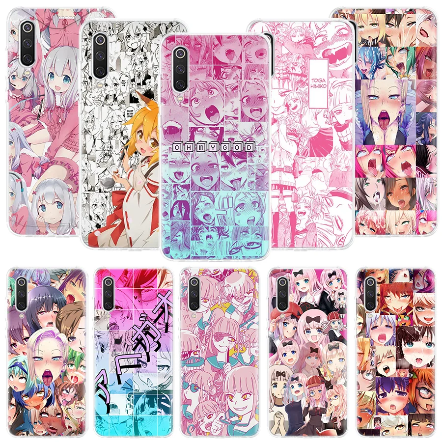 

Japan Anime Girl Manga Face Phone Case For Xiaomi Redmi 9 9T 9C 10 Prime 10X 10C 8 7 6 10A 9A 8A 7A 6A S2 K40 Pro K30 K20 Coque