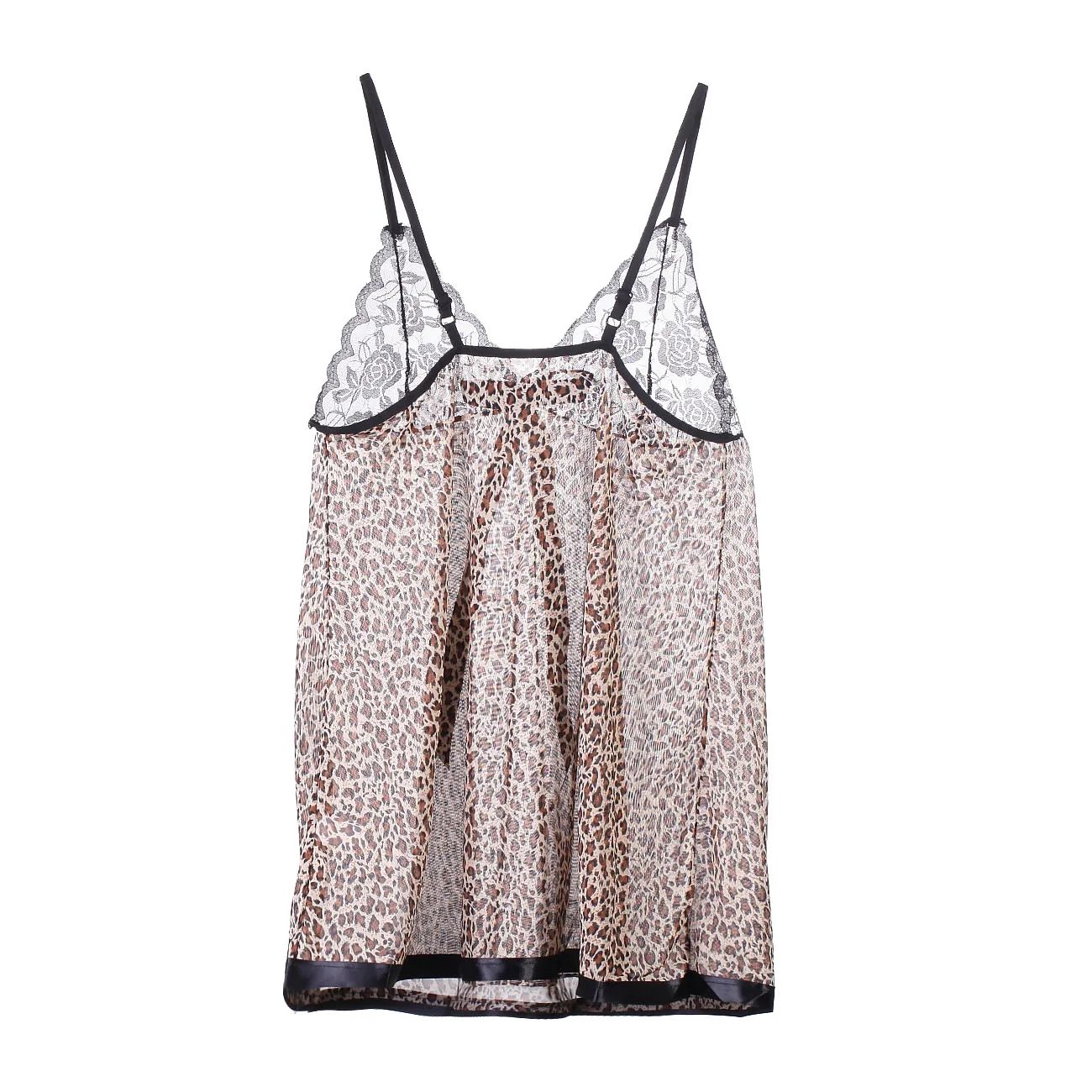 

Hot Erotic Dress Nightdress Sleepdress Bath Robe Gown Babydoll Nightwear Sleepwear Women's Leopard Print Lace Sexy Lingerie