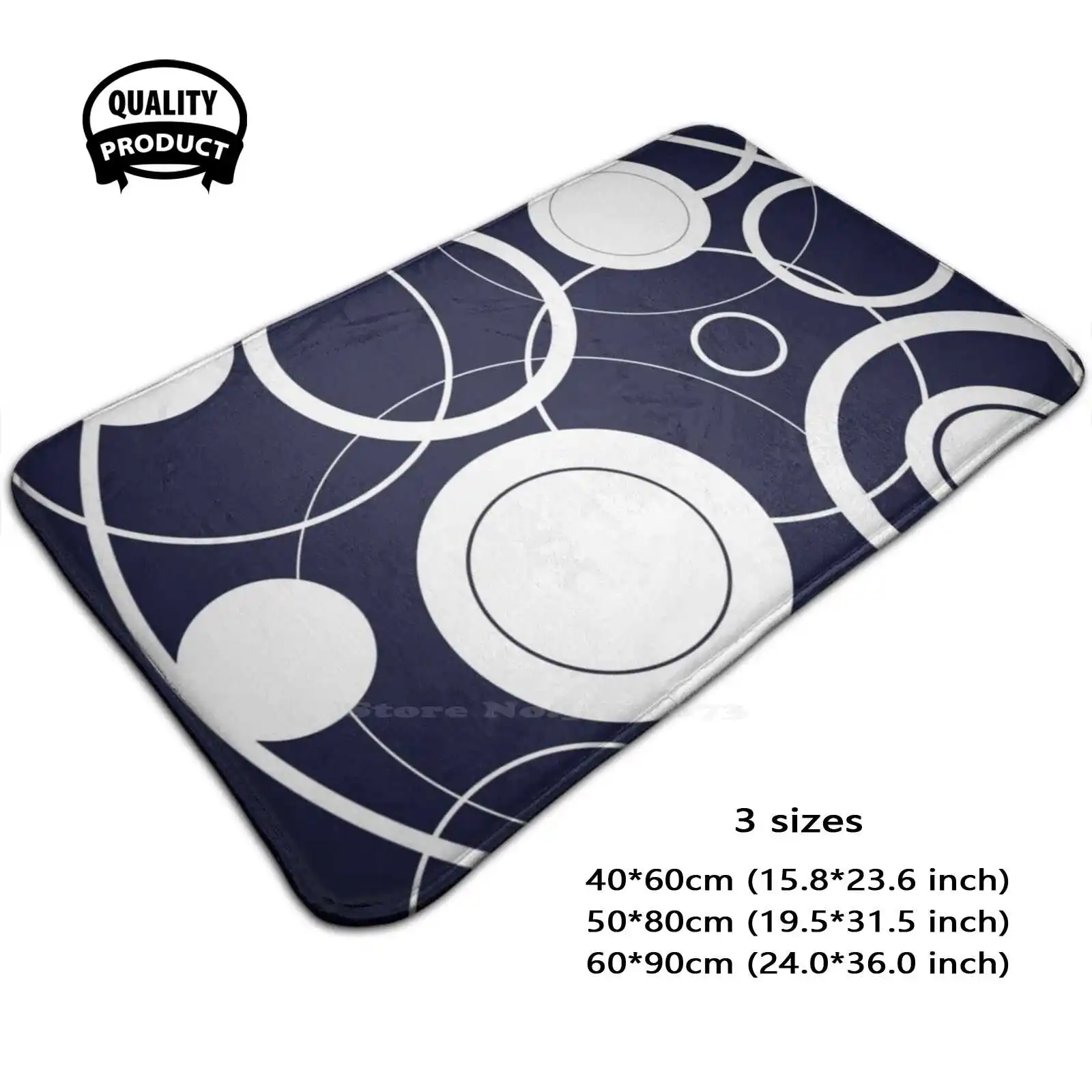 Круглый дизайнерский мягкий домашний Противоскользящий коврик для всей семьи