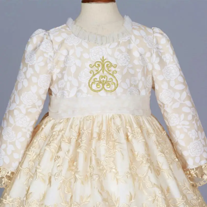 

Baby Girl clothes Spanish Lolita Princess Dress lace design cute ball gown dress for girls birthday party dress vestidos Y2679