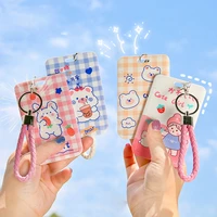cartoon cute retractable credit card holders bank id holders badge child bus card cover case women men business card holder