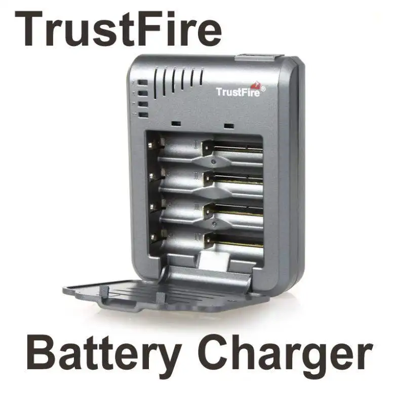 

TrustFire Универсальное зарядное устройство 4P литиевое зарядное устройство для 18650 10430 10440 14500 CR123A 17500 17670 литий-ионных батарей