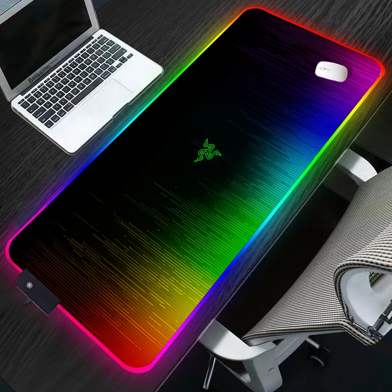 

Цветная (RGB) Razer Мышь пусковая площадка игровая компьютерная Мышь Pad RGB подсветкой игровые аксессуары большой Мышь pad XXL для струйного принтер...