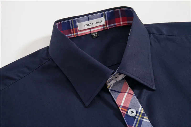 VISADA JUANA Camisa мужские рубашки с длинным рукавом мужские s рубашки брендовая одежда Повседневная облегающая Camisa Social полосатый Masculina Chemise