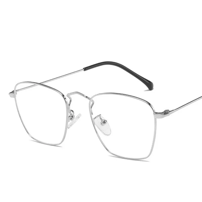 Новинка 2019 трендовая металлическая оправа для очков в стиле ретро плоское