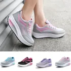 Новые женские повседневные кроссовки, женские кроссовки, сетчатая спортивная обувь с увеличенной толстой подошвой для бега