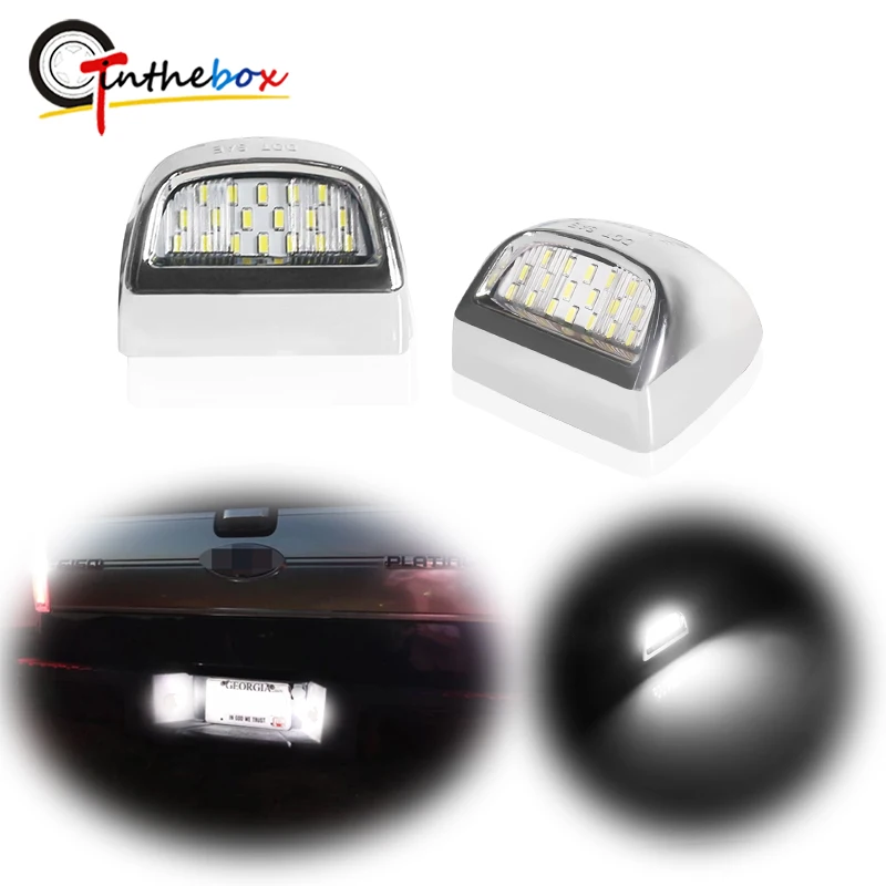 Светодиодный светильник Gtinthebox хромированный серебристый 6000 К белый 18 SMD для Chevrolet