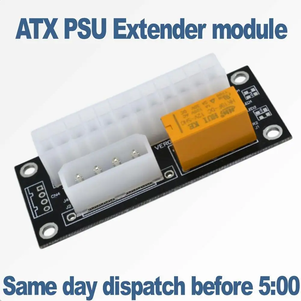 

Power Synchronization Start Line, Dual PSU Power Adapter Synchronization Starter Extender Cable Card