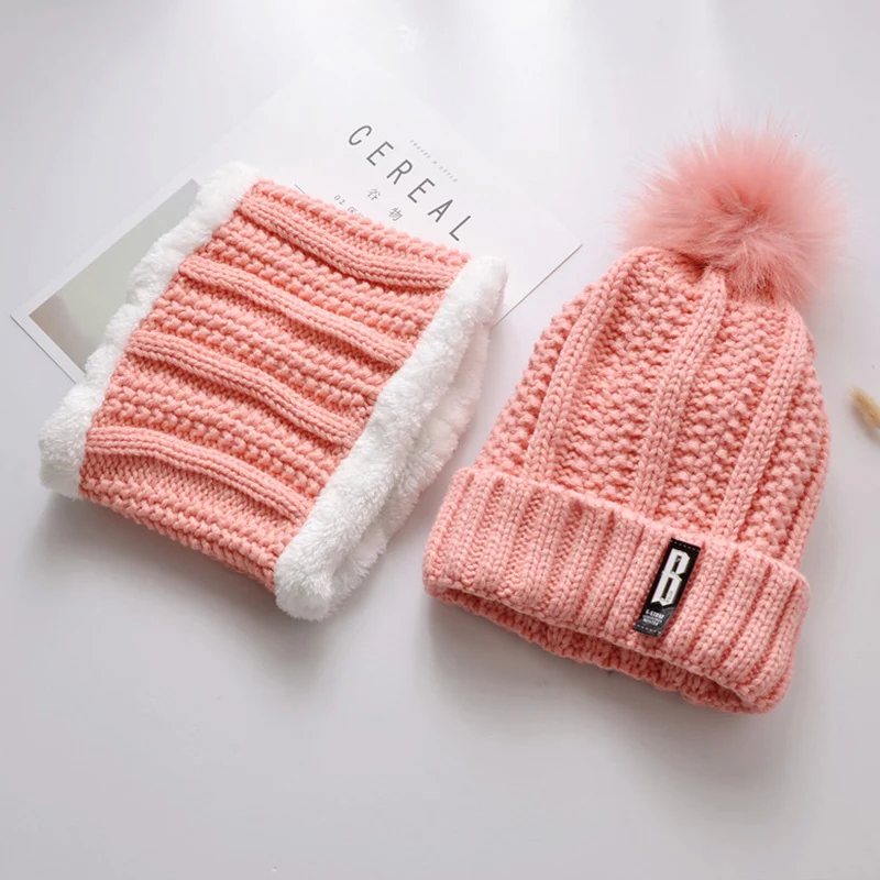 Женская вязаная шапка шарф s теплые зимние головные уборы для мужчин и женщин