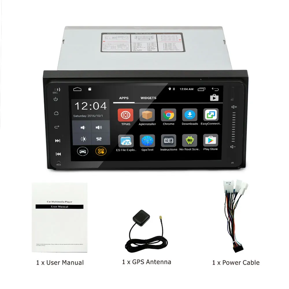 Автомагнитола Auto2 Din 7 &quotсенсорный экран Android 6 0 GPS навигация Bluetooth плеер для Toyota
