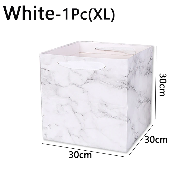 1 шт. Мрамор узор Бумага подарочные пакеты упаковка Цветы Коробки упаковочная