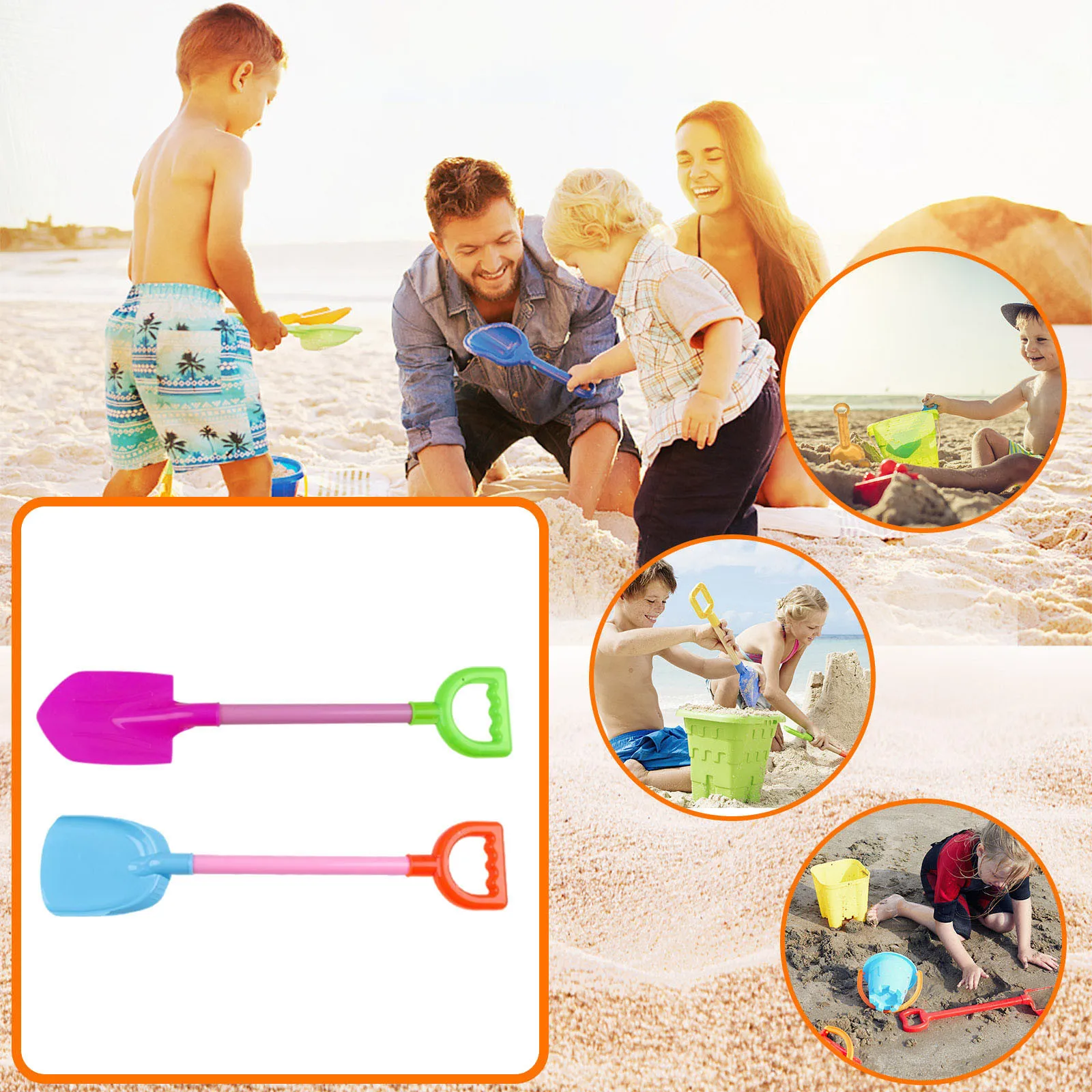 

2pc Beach Toys Plastic Shovel Beach Tool Splittable Toy Cartoon Intex Dinosaurs Dig Outdoor Sand Toys Dexterous Strand Speelgoed