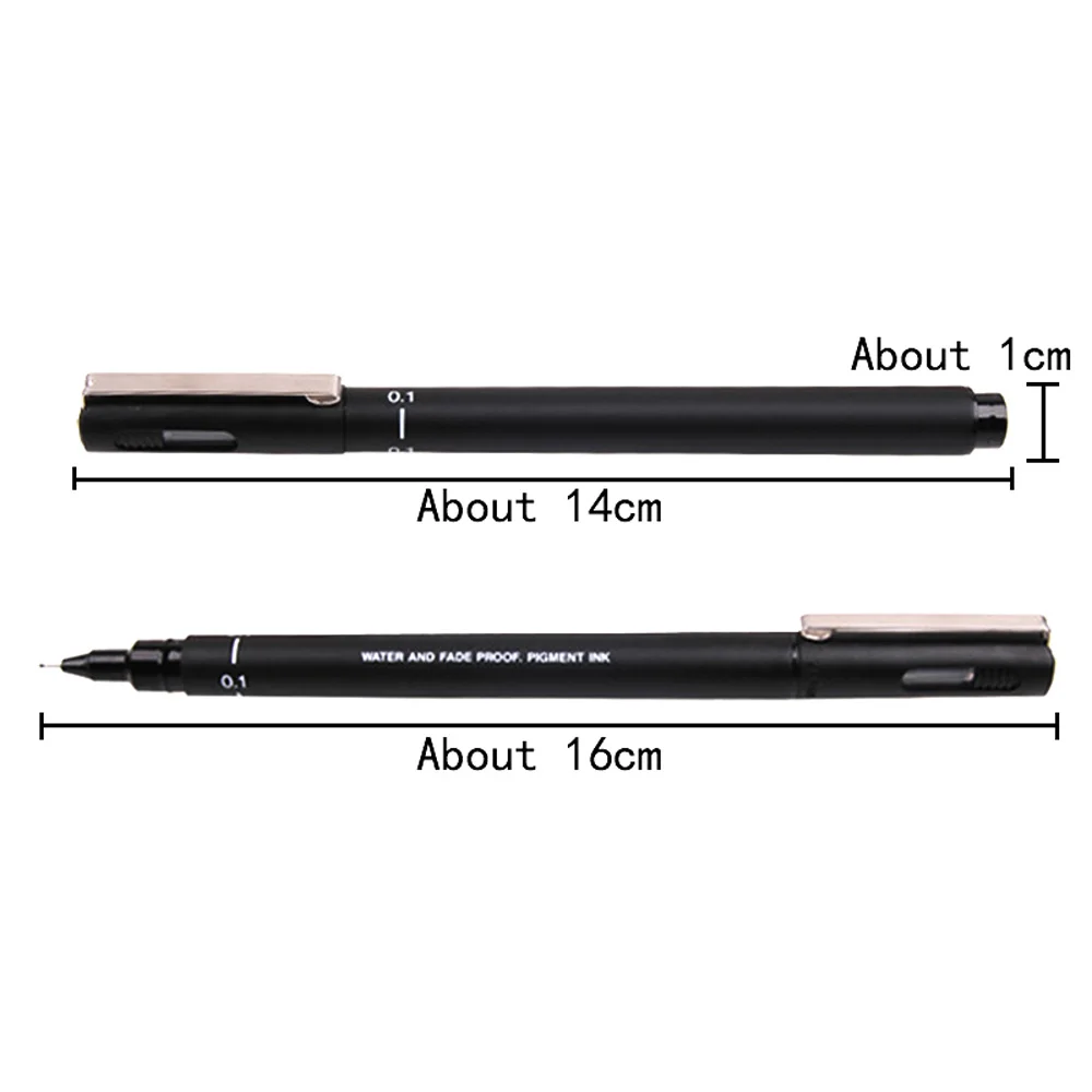 

6pcs Fine Line Drawing Pens Fineliner Pens Waterproof Archival Ink Fine Point Micro Pen Office School Set