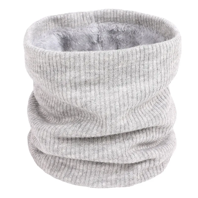 Зимние женские бархатные шарфы кольца 2020 мужские теплые вязаные толстые