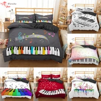 homesky bedding set piano keyboard music note duvet cover queen king size bed cover comforter cover bed set