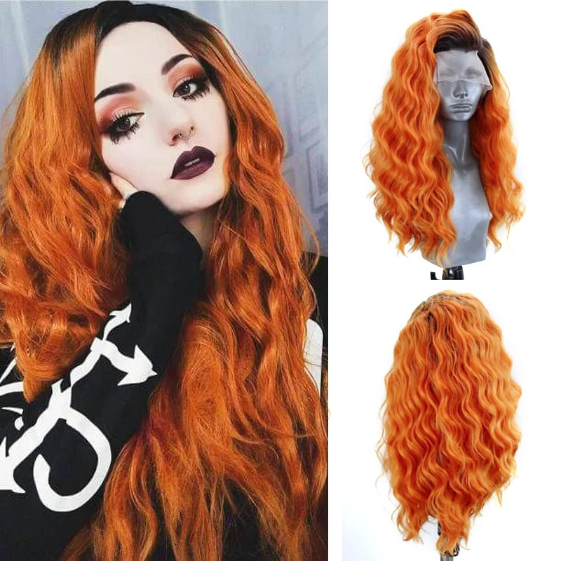 Парик длинный кудрявый харизма высокотемпературные волосы синтетический