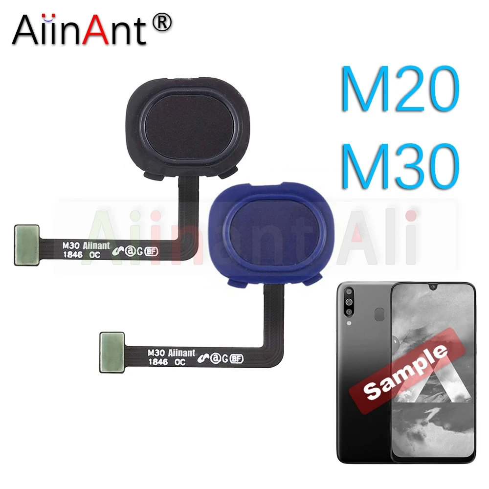 

Original Back Home Button Touch ID Key Fingerprint Sensor Flex Cable For Samsung Galaxy M20 M30 A40s M305F M305 M205F M205