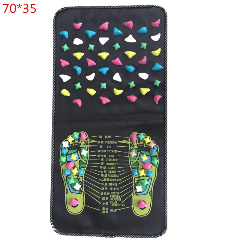 

Hot Chinese Reflexology Walk Stone Yoga Mats Pain Relieve Foot Leg Spa Massage Mat Health Care Gym Body Building Exercise