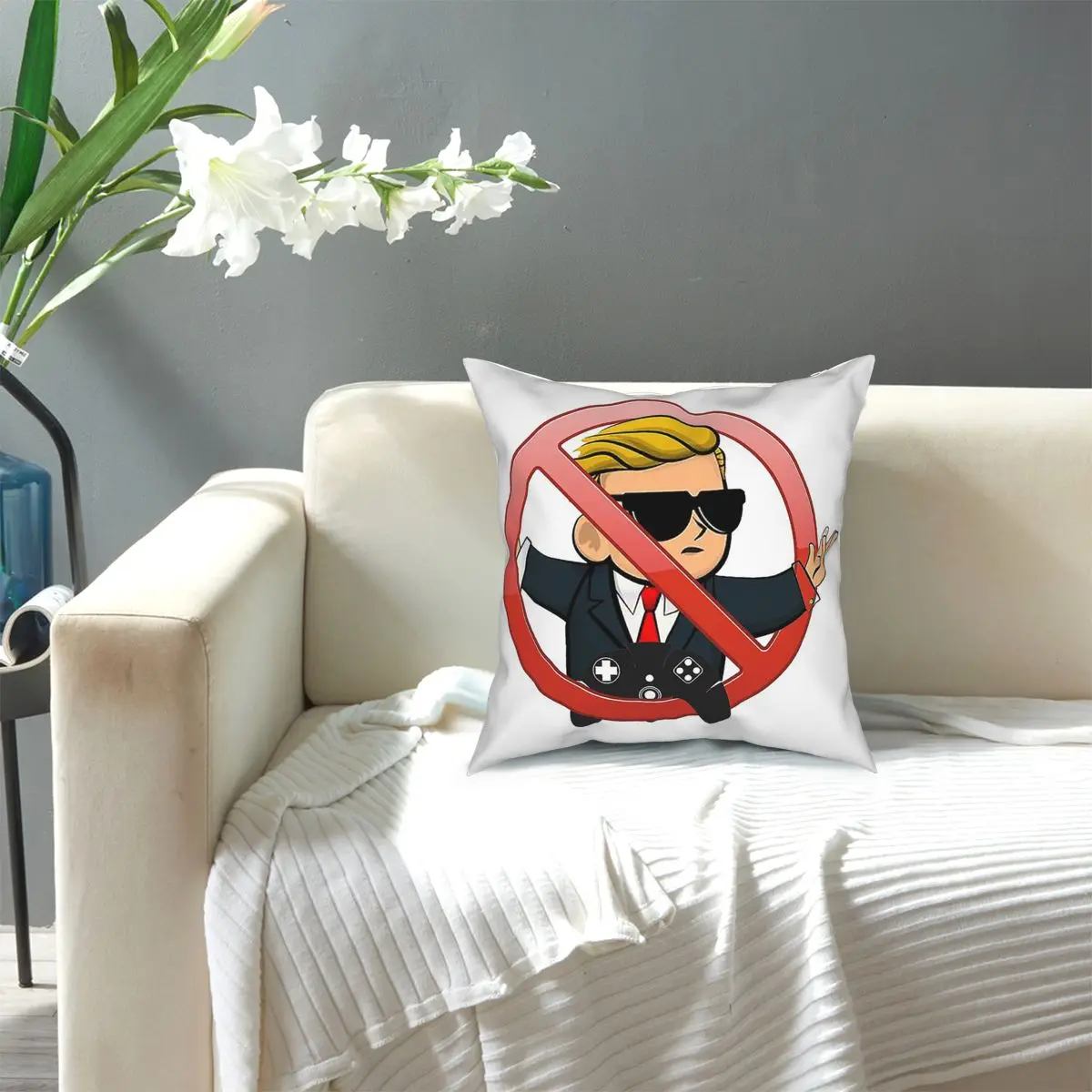 

Wallstreetbets Kids Gamestop Square Pillow Case Throw Pillow Funny Cushion Covers