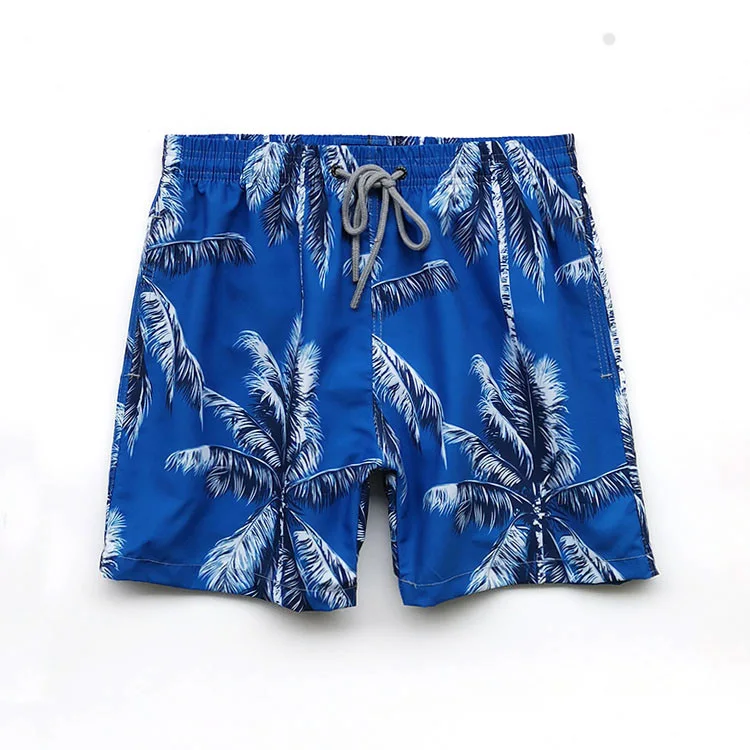 

Men's Beach Shorts Polyester Surfing Swimwear Male board Shorts with Lining High Quality Printed Swim Trunks 6862