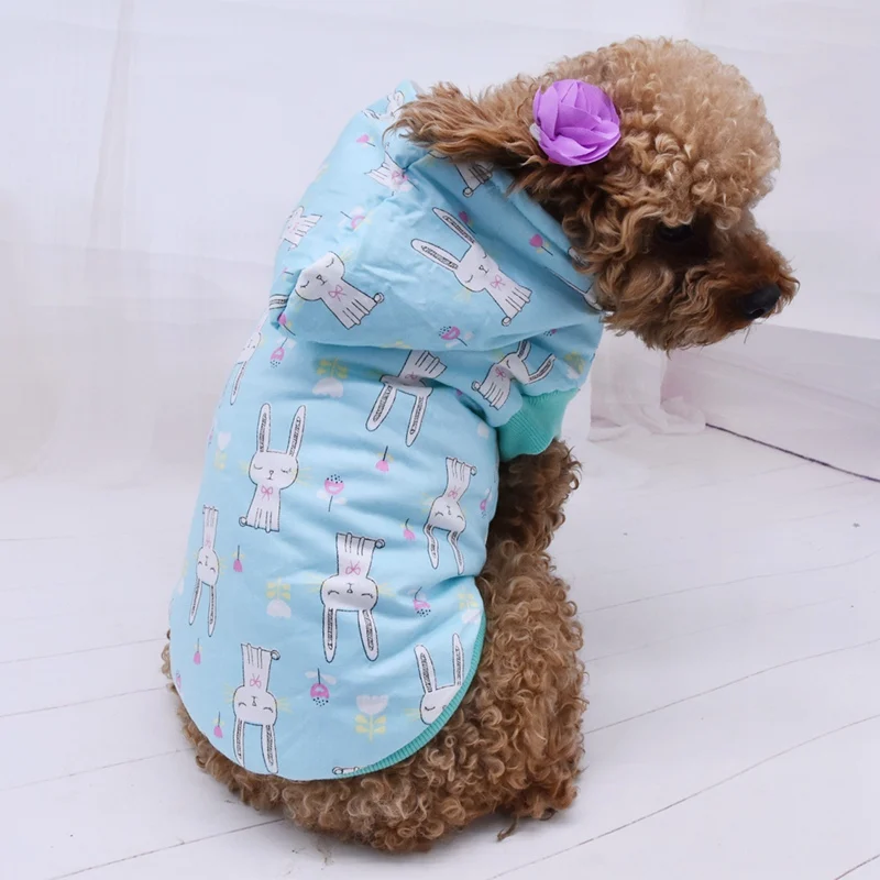 

Winter Warm Pet Dog Clothes for Small Dogs Cartoon Cotton Pet Costume Hoodie Chihuahua Pug Coat Jacket Puppy Clothing Outfit