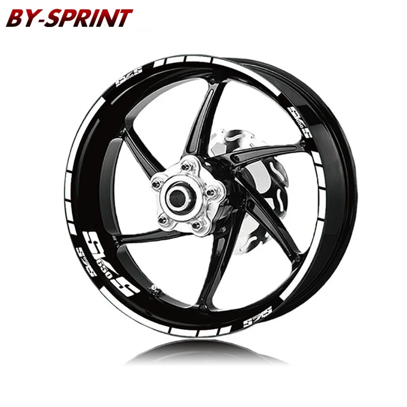 

For SUZUKI SV650S SV 650S sv650s Motorcycle Tire Logo Stickers Stripes Reflective Waterproof Wheel Decorative Decal Stickers