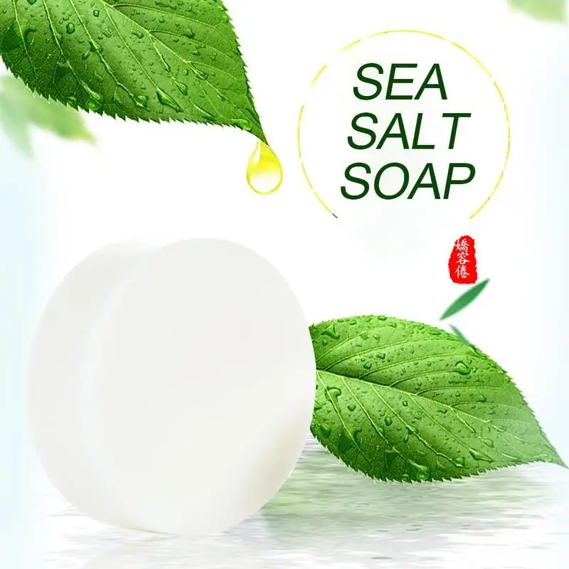100 г морская соль мыло Удаление прыщей поры лечение акне козья кожа увлажняющий