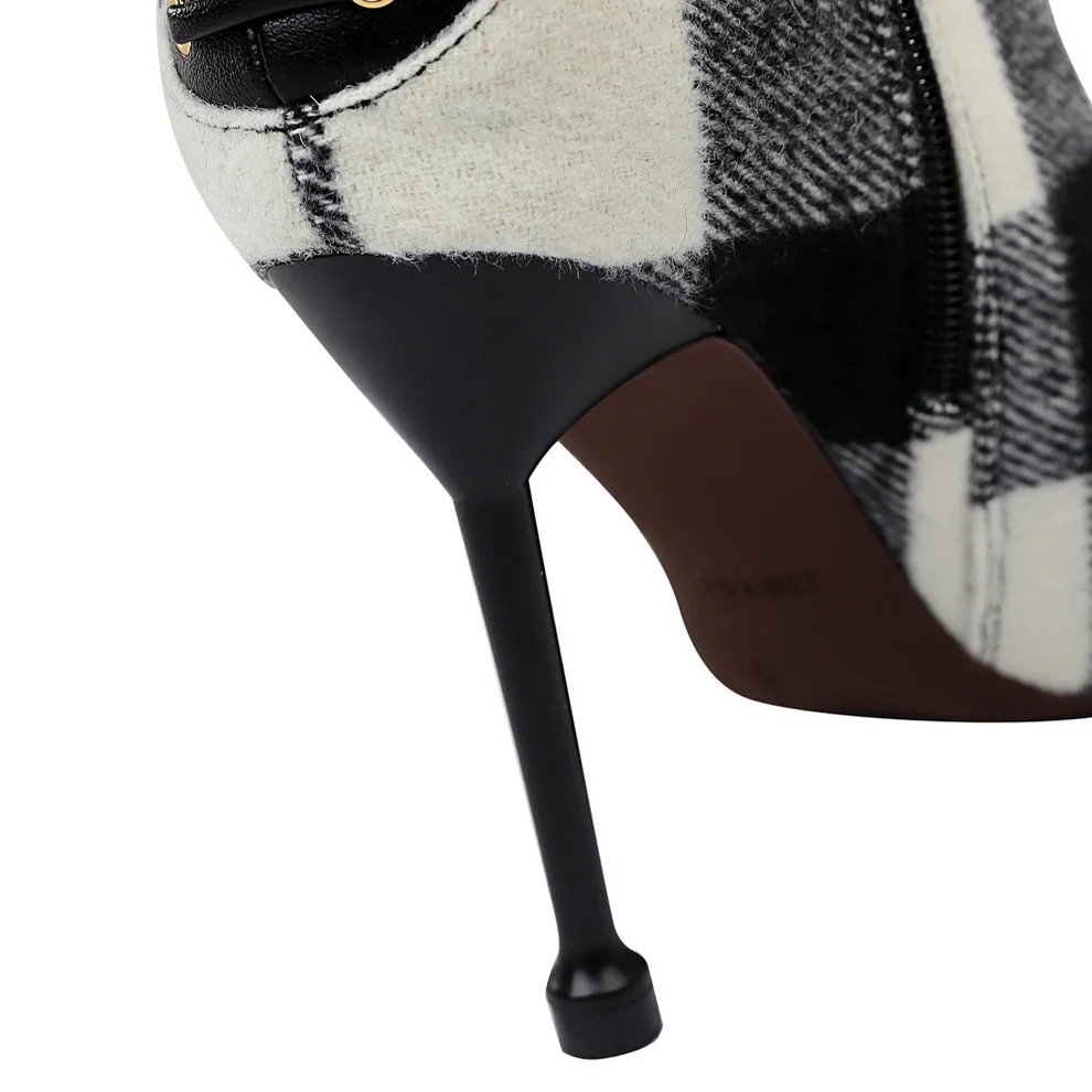 Зимние женские ботинки в европейском и американском стиле модные замшевые