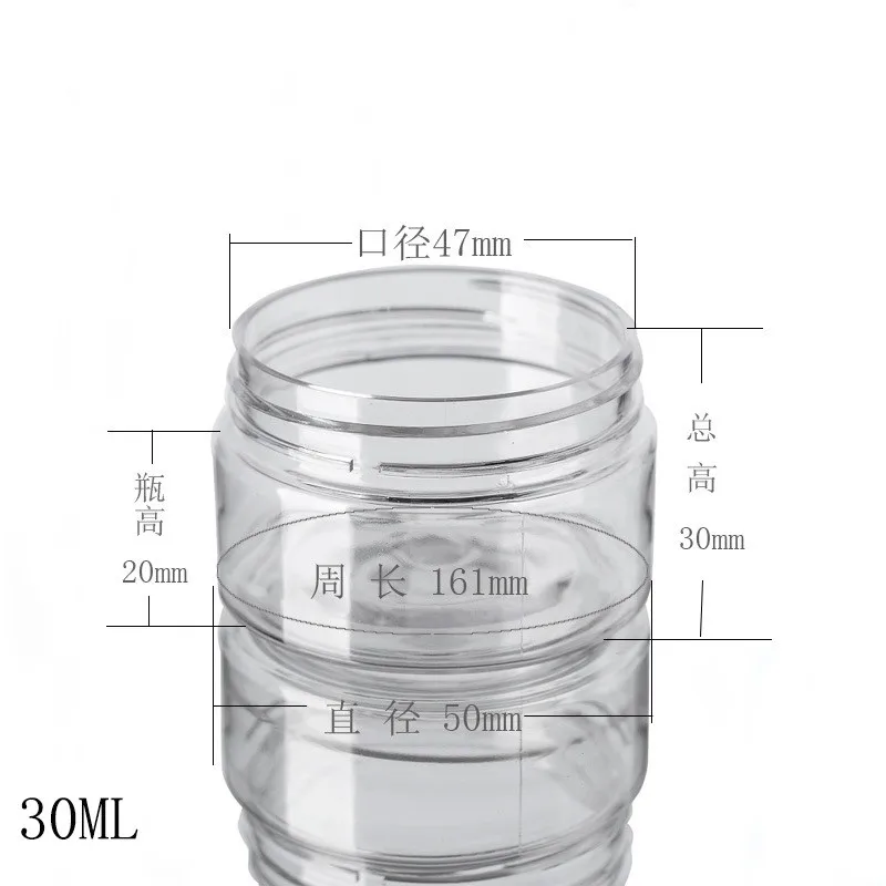 Прозрачные пластиковые многоразовые бутылки 8 размеров с алюминиевой крышкой