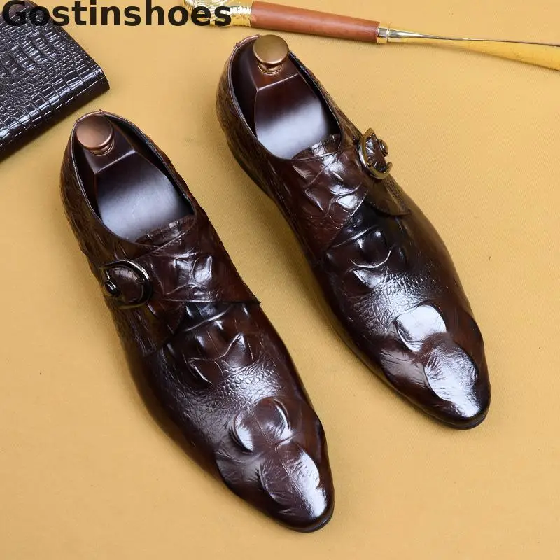 Новинка деловая кожаная обувь мужская модельная из натуральной кожи в