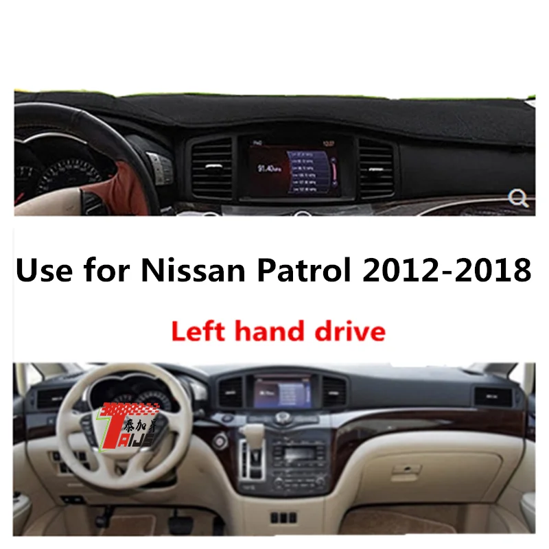 

Чехол Taijs для приборной панели автомобиля с левым рулем для Nissan QUEST 2011-2015, модный креативный коврик для приборной панели автомобиля в дакроне...