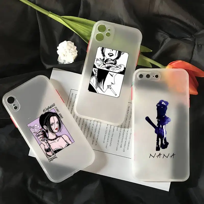 

NaNa osaki anime cartoon aesthetic Phone Case matte transparent For iphone 7 8 11 12 plus mini x xs xr pro max cover